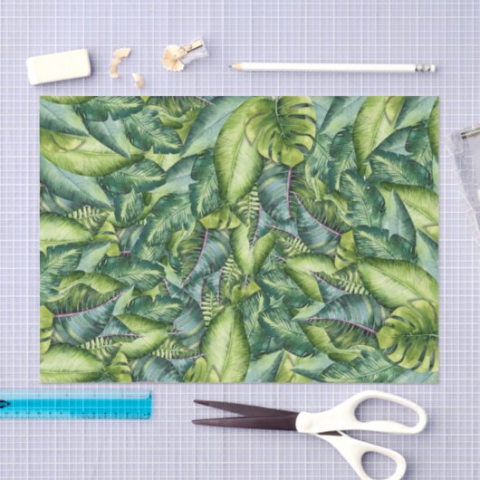 Tropisch Oerwoud verlaat botanisch verjaardagsfees Tissuepapier (Craft)