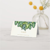 Tropisch Oerwoud verlaat botanische trouwtafel Plaatskaartje (Voorkant)