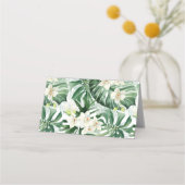 Tropisch Oerwoud verlaat bruiloft voedsel of escor Plaatskaartje (Achterkant)