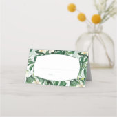 Tropisch Oerwoud verlaat bruiloft voedsel of escor Plaatskaartje (Voorkant)