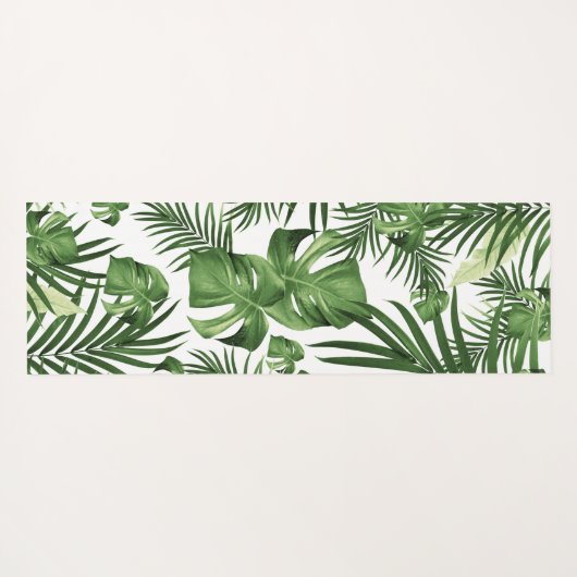 Tropisch Oerwoud verlaat Patroon #12 (Uitgave 2020 Yogamat (Achterkant (horizontaal))