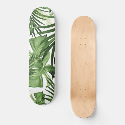 Tropisch Oerwoud verliest patroon #12 Persoonlijk Skateboard (Voorkant)