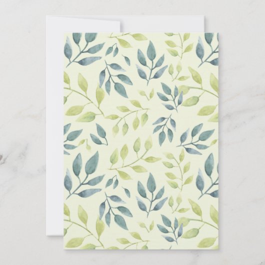 Tropisch Oerwoud vorige dag Baby Elephant Prince Kaart (Achterkant)