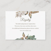 Tropisch Oerwoud Vrijgezellenfeest Registry Kaart (Voorkant)