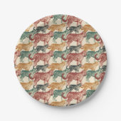 tropisch Oerwoud Wilde Stalking Leopard Papieren Bordje (Voorkant)