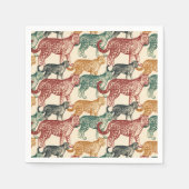  tropisch Oerwoud Wilde Stalking Leopard Servet (Voorkant)