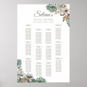 Tropisch Oerwoud Zitting Grafiek | Elegante douche Poster (Voorkant)