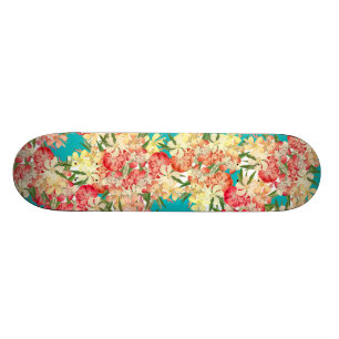 Tropisch oleander Floral Flowers Island Skateboard