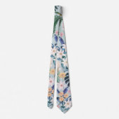 Tropisch oliefabriek stropdas (Achterkant)