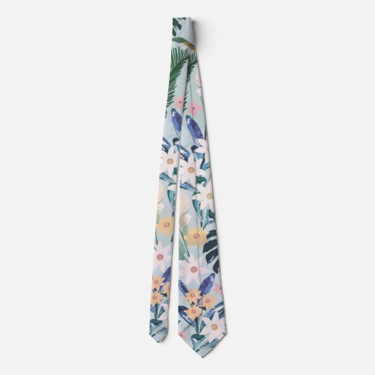 Tropisch oliefabriek stropdas (Achterkant)