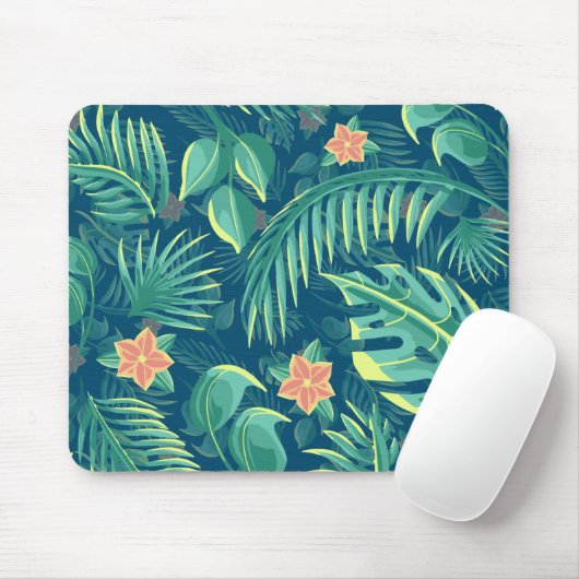 Tropisch oliepatroon Mousepad Muismat (Met muis)