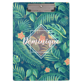 Tropisch oliepatroon op maat gemaakt klembord