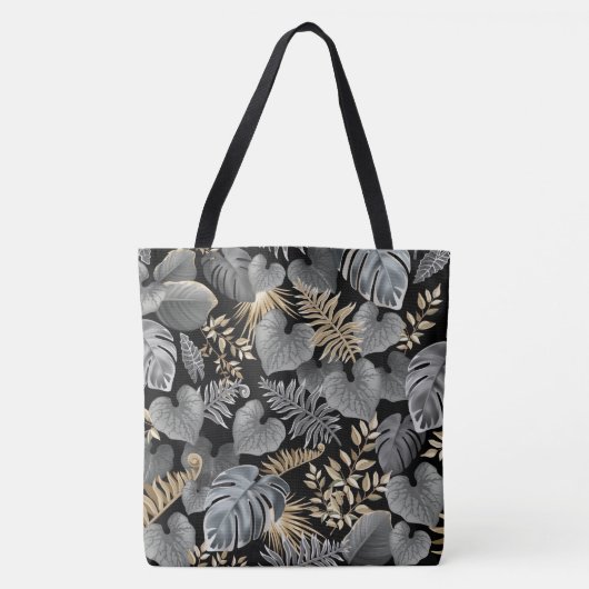 Tropisch oliepatroon tote bag (Voorkant)