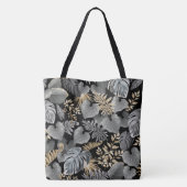 Tropisch oliepatroon tote bag (Achterkant)
