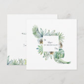 Tropisch olievlek Bridesmaid Voorstel Kaart (Voorkant / Achterkant)