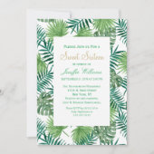 Tropisch olievlekken flespatroon met botanische bl kaart (Voorkant)