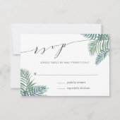 Tropisch olievraaghuwelijk RSVP-Kaart RSVP Kaartje (Voorkant)