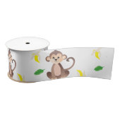 Tropisch olifantenpatroon satijnen lint (Spoel)