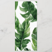 Tropisch olifantje jongen baby shower menu bord (Achterkant)