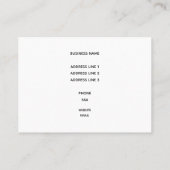 Tropisch onderhoud van aquarium voor vissen visitekaartje (Achterkant)