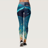 Tropisch onderwaterlandschap leggings (Achterkant)