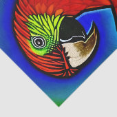 Tropisch onderzoek: Abstract trillende papegaaiwer Tissuepapier (Detail)