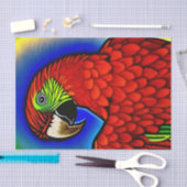 Tropisch onderzoek: Abstract trillende papegaaiwer Tissuepapier (Craft)