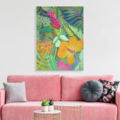 Tropisch onderzoek II Canvas Afdruk (Insitu (Woonkamer))