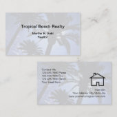 Tropisch onroerend goed visitekaartje (Voorkant / Achterkant)