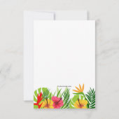 Tropisch Ontsnappen Bewaar De Datum Aankondiging (Achterkant)