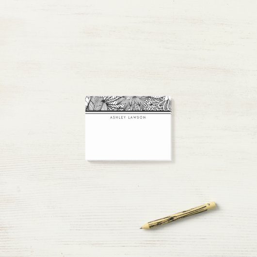 Tropisch ontsnappen | Persoonlijke kleur Post-it® Notes (Op bureau)