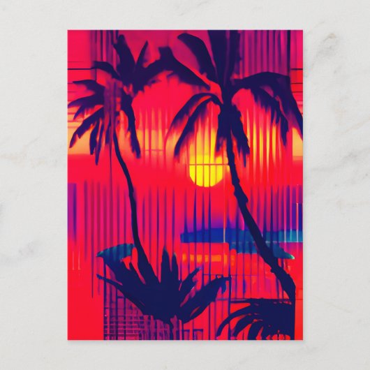 Tropisch ontsnappingsfantasie briefkaart (Voorkant)