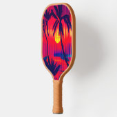 Tropisch ontsnappingsfantasie pickleball paddle (Links)