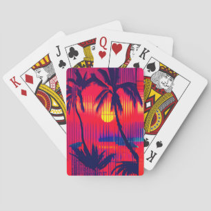 Tropisch ontsnappingsfantasie pokerkaarten