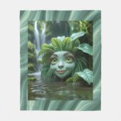 Tropisch ontwerp fleece deken (Voorkant)