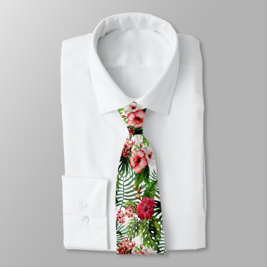 Tropisch ontwerp Man Necktie Stropdas (Gebonden)
