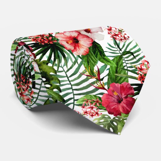 Tropisch ontwerp Man Necktie Stropdas (Opgerold)