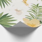 Tropisch ontwerp Wrapping Paper Cadeaupapier (Hoek)