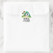 Tropisch Oog-land Grappig Eiland Pun Ronde Sticker (Tas)