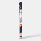 Tropisch Oranje Blauwe AI-kunst Case-Mate iPhone Case (Achterkant / Links)