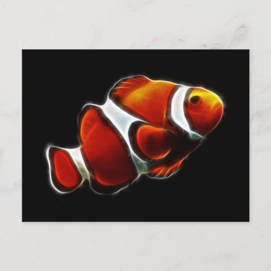 Tropisch Oranje Clownfish Clown Fish Briefkaart (Voorkant)