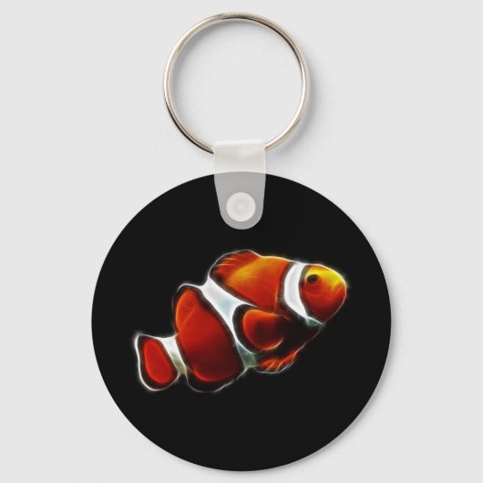 Tropisch Oranje Clownfish Clown Fish Sleutelhanger (Voorkant)