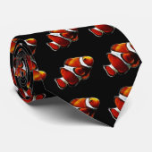 Tropisch Oranje Clownfish Clown Fish Stropdas (Opgerold)