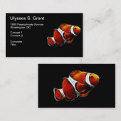 Tropisch Oranje Clownfish Clown Fish Visitekaartje (Voorkant / Achterkant)