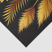 Tropisch Oranje Floral Artwork Tissuepapier (Detail)