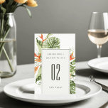 Tropisch Oranje Groene Laffy Botanical Wedding Kaart<br><div class="desc">Tropisch Oranje Groene Leafy Botanical Theme Collectie... Het is een elegante waterverf Illustratie van tropische groenery met vogel van paradijs, perfect voor je tropische bruiloft & feestjes. Het is zeer gemakkelijk om, met uw persoonlijke details aan te passen. Als u een ander bijpassend product of aanpassing nodig hebt, bericht dan...</div>