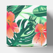 Tropisch oranje hibiscus bedankdoosjes (Bovenkant)
