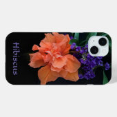 Tropisch Oranje Hibiscus Flower Black Case-Mate iPhone Case (Achterkant (horizontaal))
