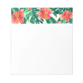 Tropisch oranje hibiscus notitieblok (Voorkant)