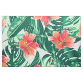 Tropisch oranje hibiscus stof (Fat Quarter)